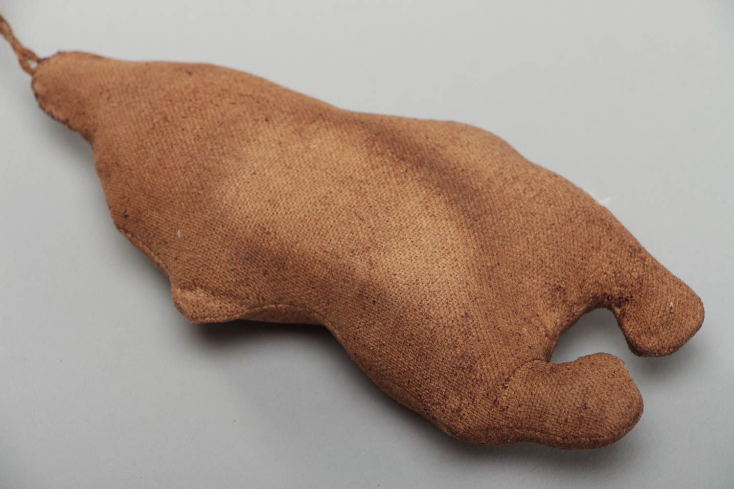 Ароматизированная интерьерная подвеска из льняной ткани в виде мишки хэнд мэйд фото 4