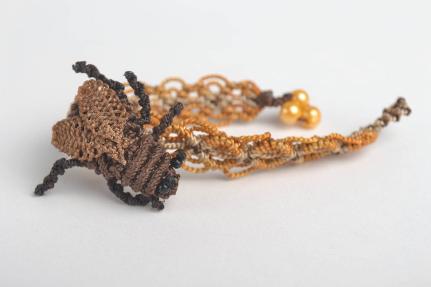 handmade jewelry set designer unusual accessories cute brooch and bracelet photo 2