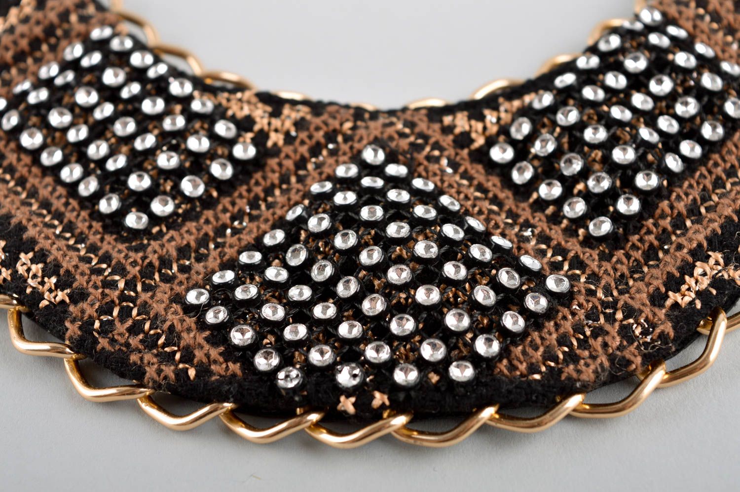Damen Collier handgefertigt Modeschmuck Halskette Accessoire für Frauen foto 4