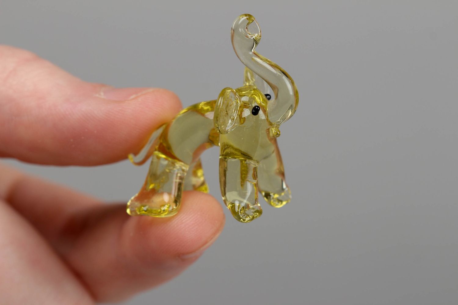 Lampwork Figurine Elefant aus Glas Handmade foto 4