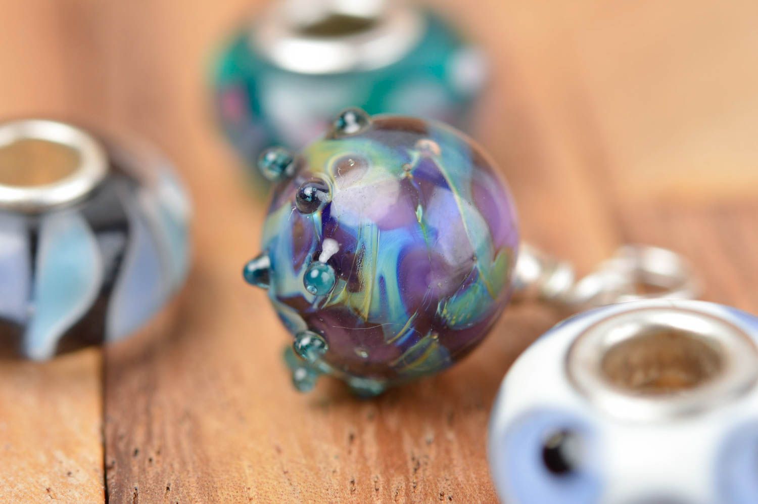 Perle en verre faite main Fourniture pour bijoux lampwork Loisirs créatifs photo 1
