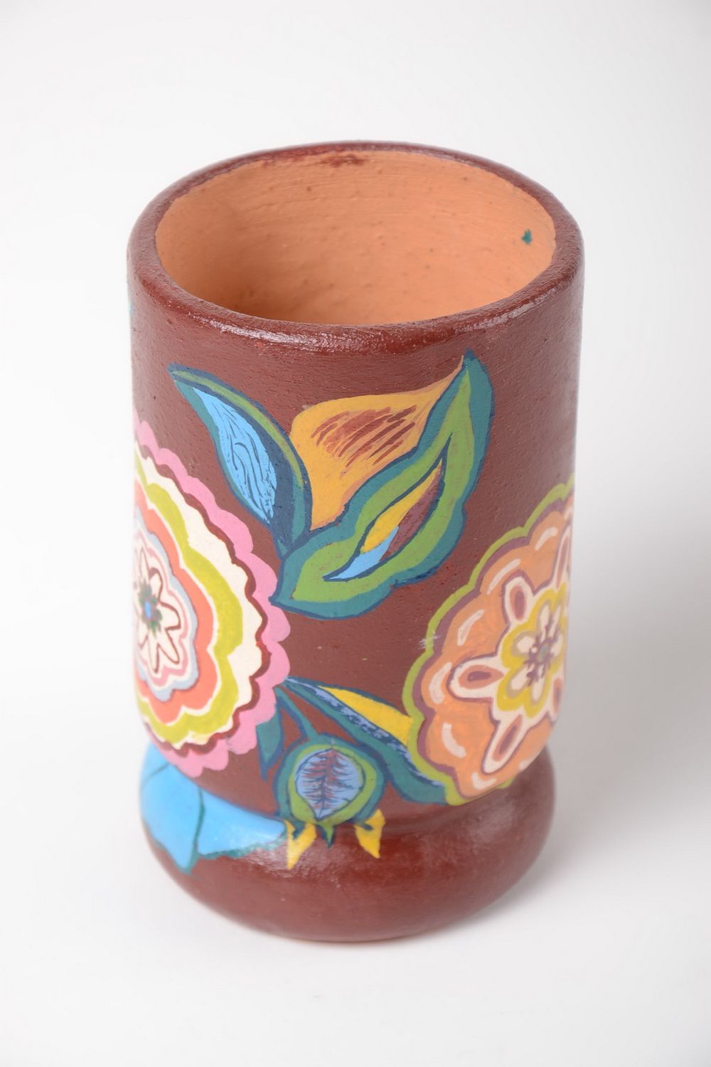 15 oz hand-painted ceramic handmade flower vase for home décor 5, 0,72 lb photo 4