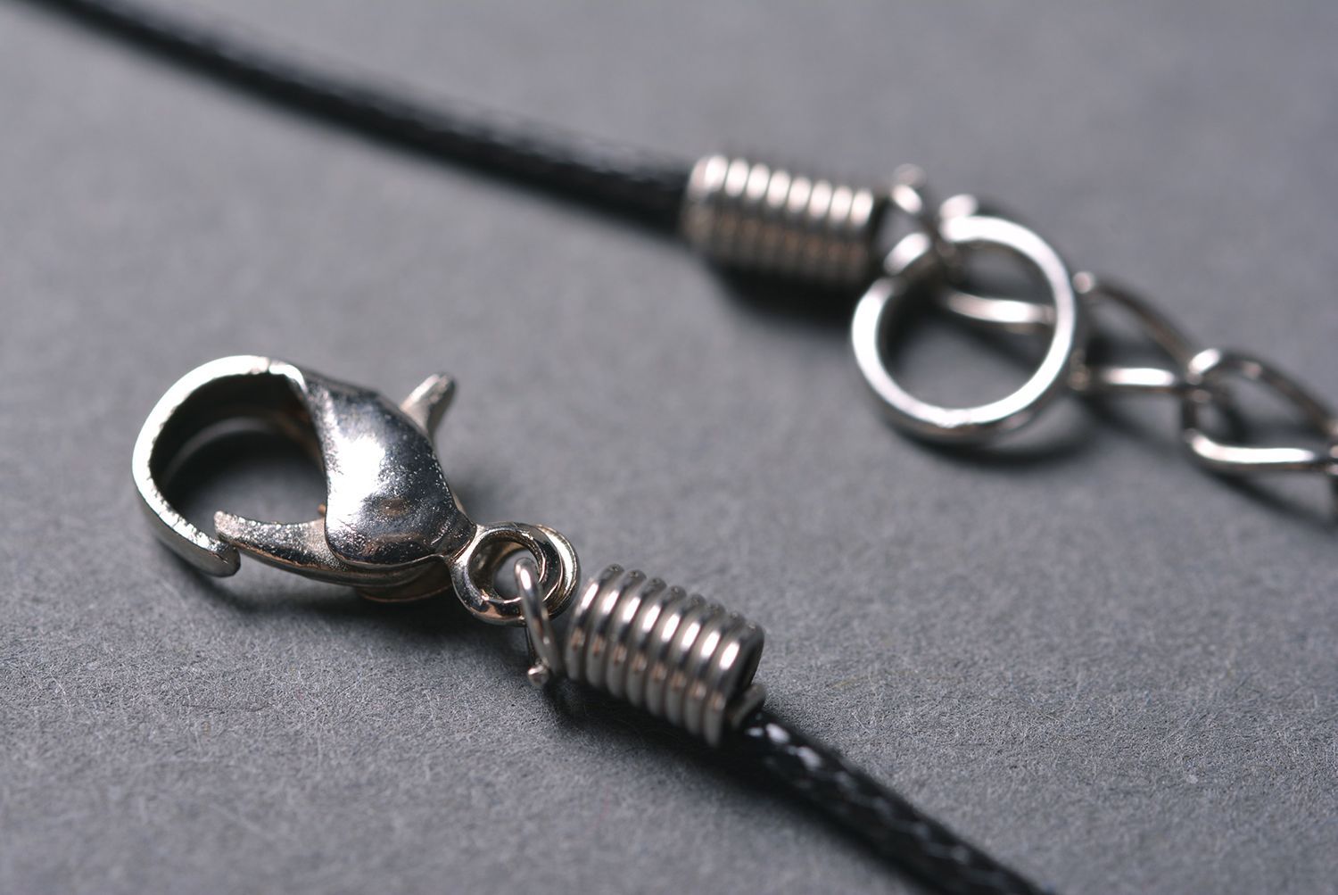 Handmade designer unique steampunk necklace metal pendant with epoxy resin photo 5