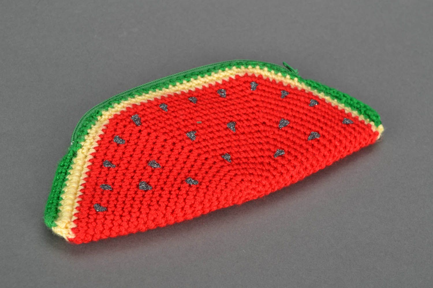 Crocheted purse Watermelon photo 2