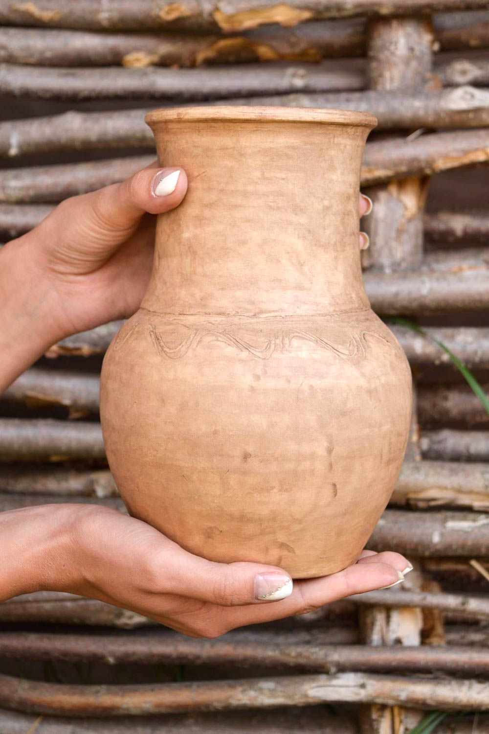 Keramik Krug handgefertigt Öko Geschirr Geschenk Ideen Küchen Zubehör 1.5 L foto 2