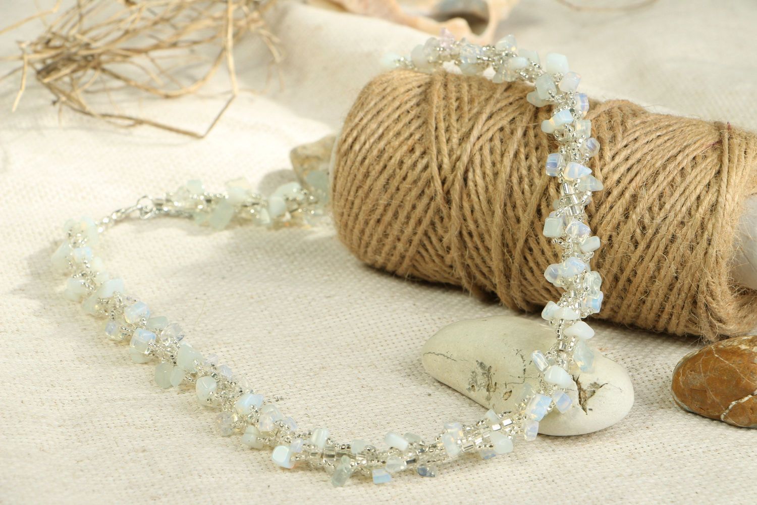 Necklace with moonstone photo 4