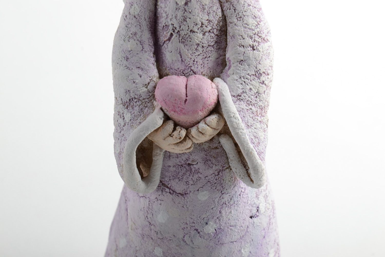 Statuette décorative faite main originale en pâte polymère Ange de l'amour photo 4