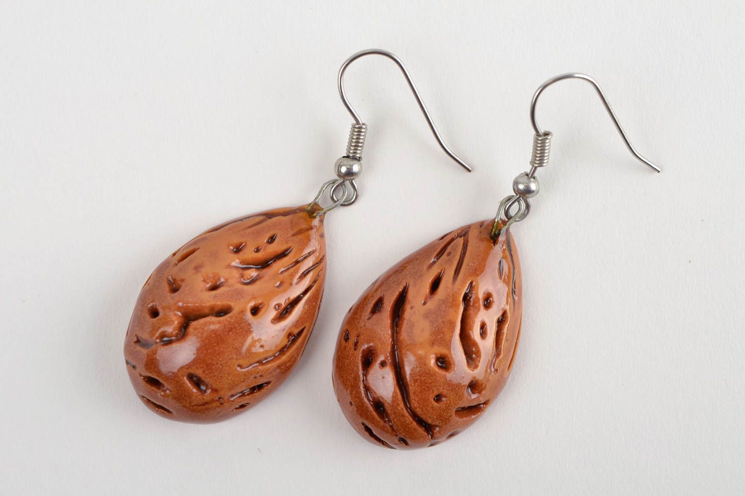 Homemade jewelry designer earrings wooden earrings fashion accessories photo 2