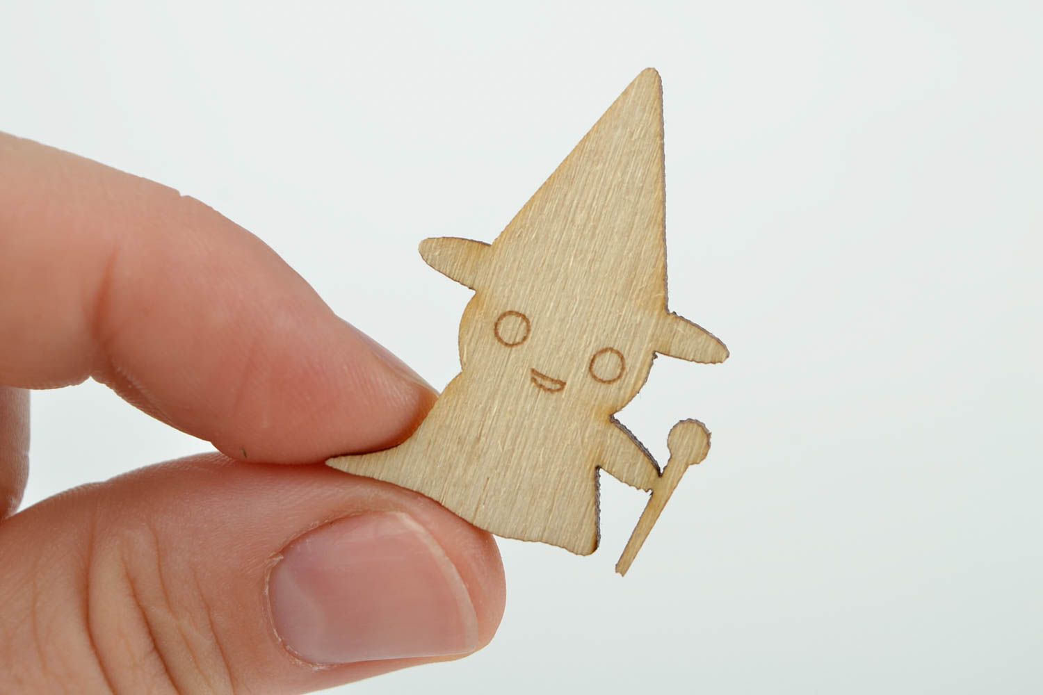 Handgemachte Figur zum Bemalen Holz Rohlinge Miniatur Figur Gespenst schön toll foto 2
