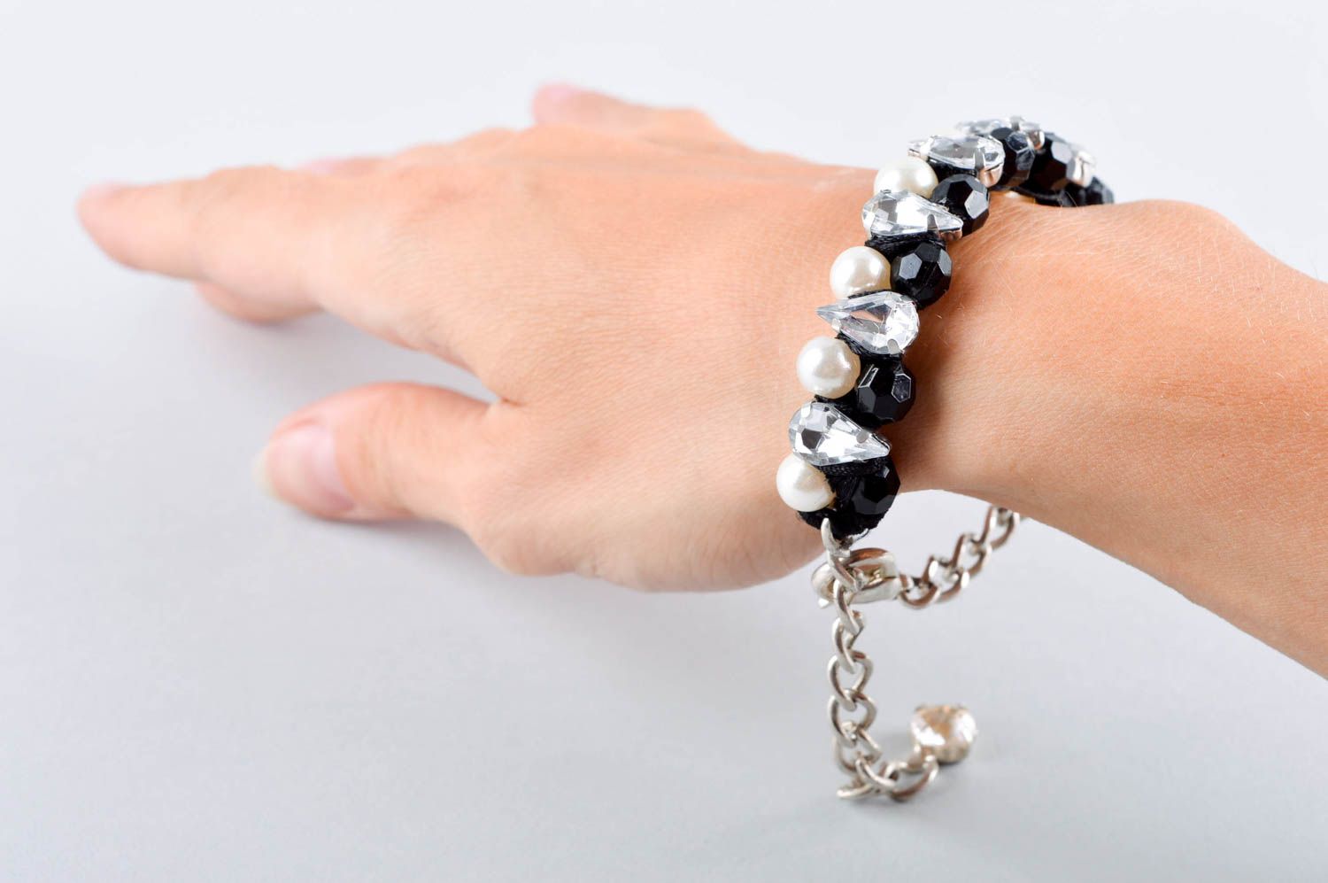 Handmade bracelet designer bracelet beaded jewelry unusual accessory gift ideas photo 5