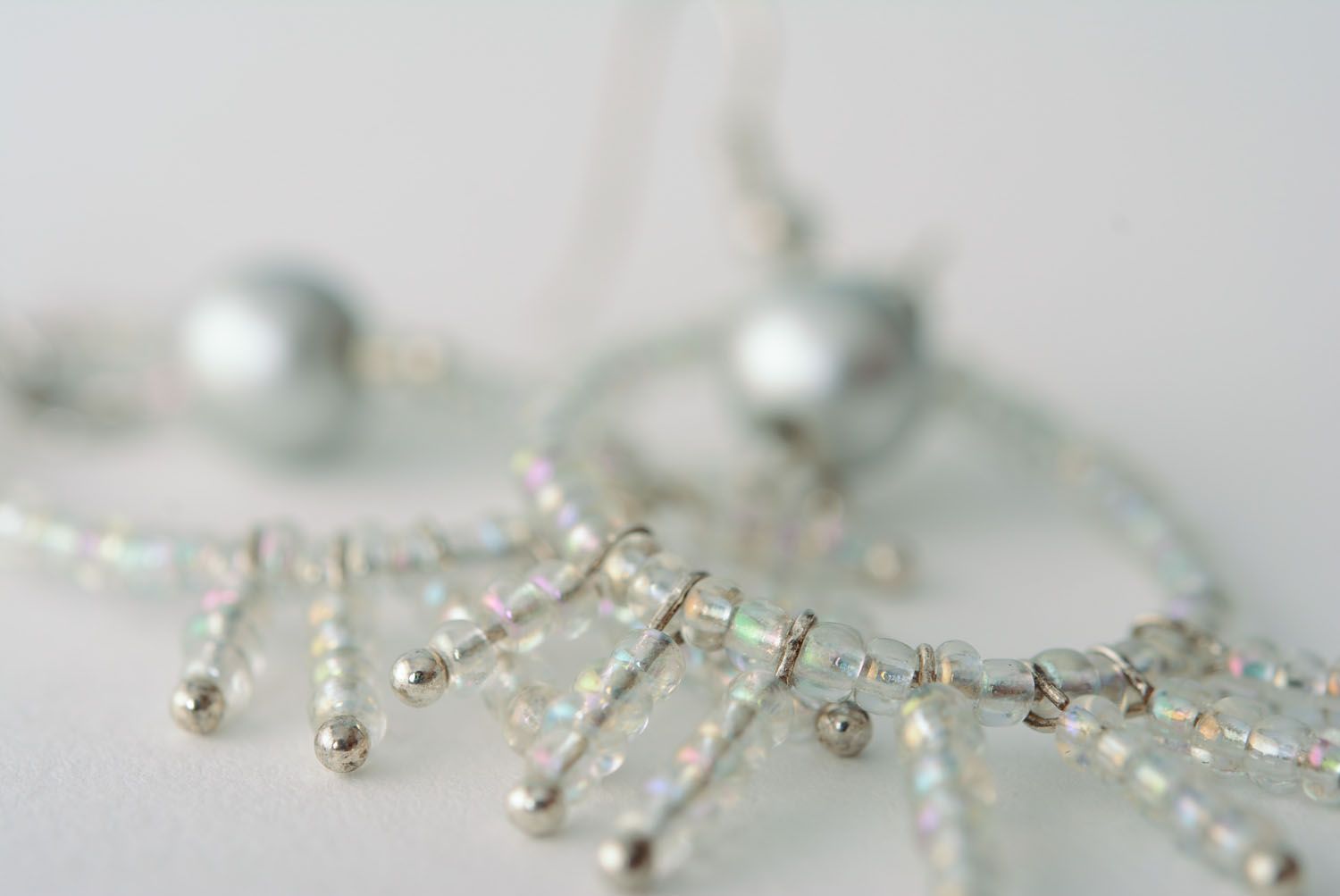 Beautiful beaded earrings photo 5