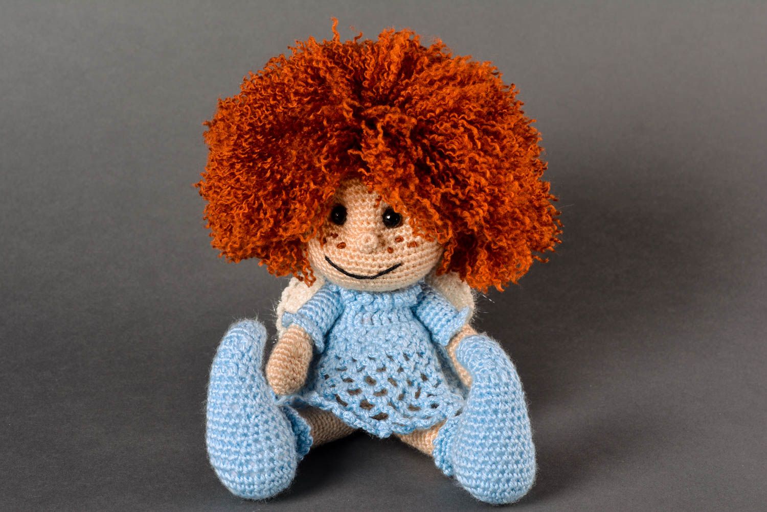 Muñeca artesanal juguete tejido decoración de habitación regalo para niña foto 1