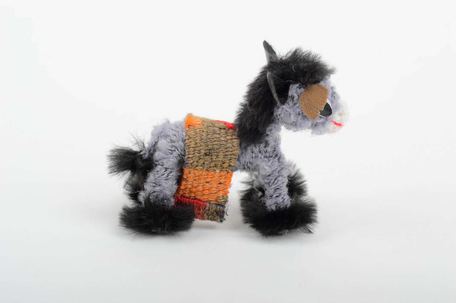 Handmade donkey statuette decorative toy figure for interior cute souvenir photo 3