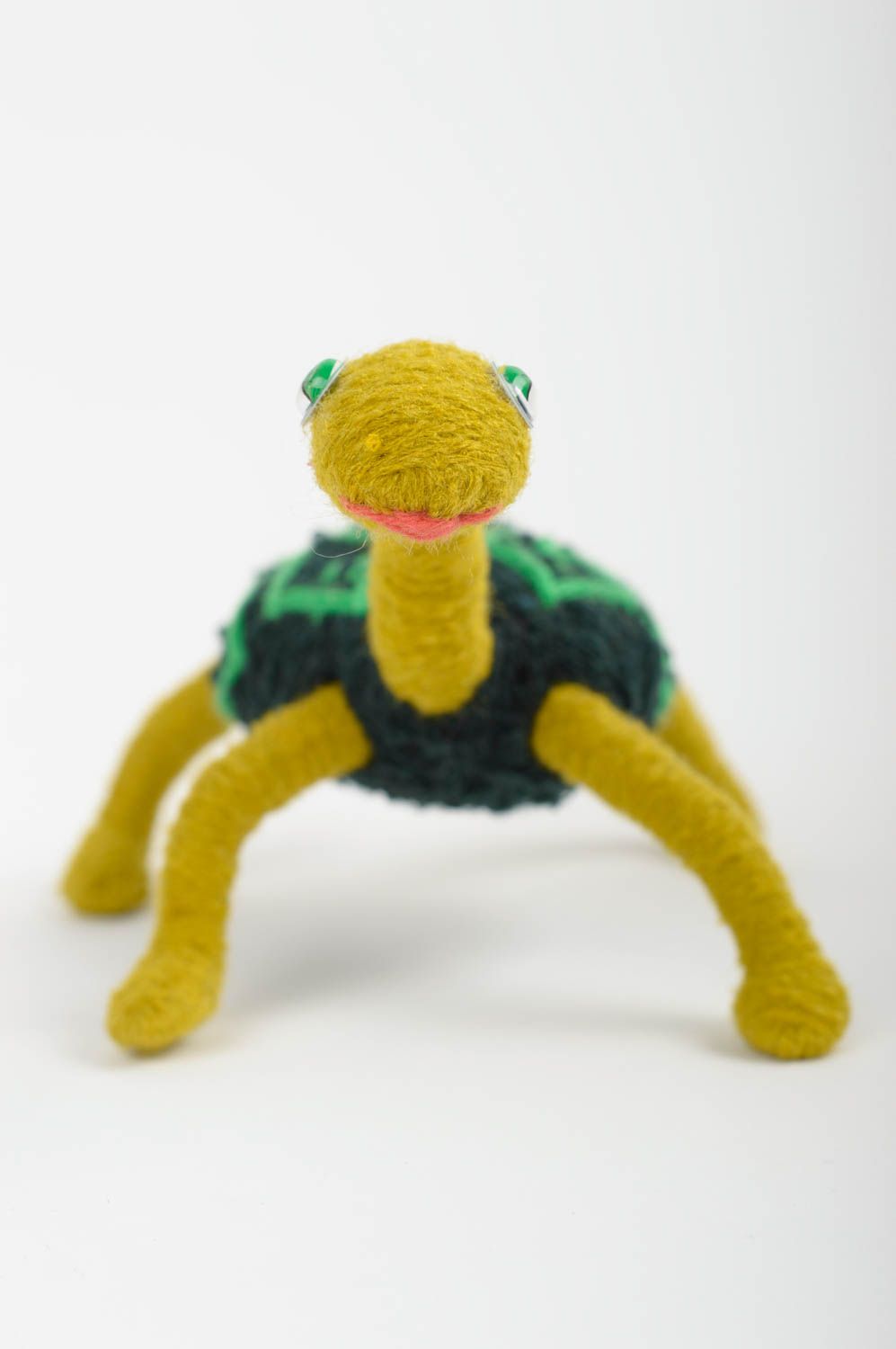 Игрушка черепаха ручной работы игрушка животное авторская игрушка из ниток фото 2