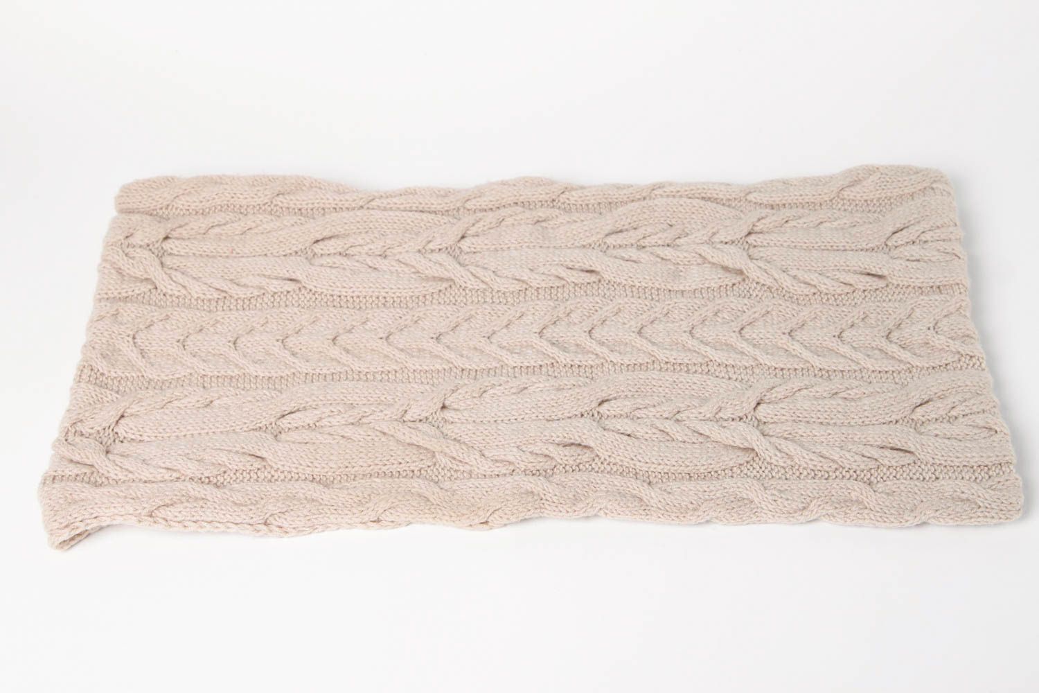 Bufanda snood hecha a mano accesorio para mujeres bufanda tejida color gris foto 8