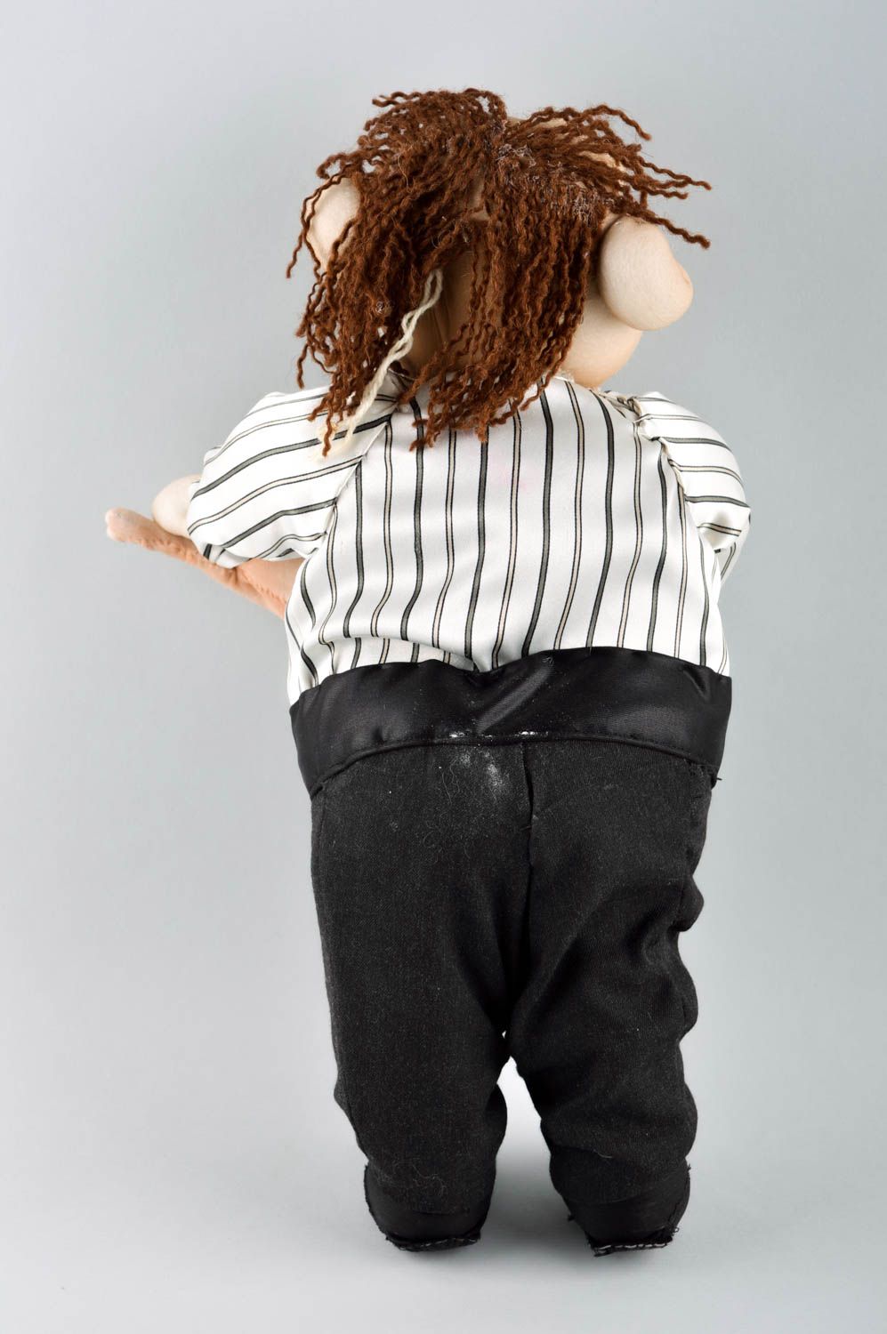 Кукла ручной работы интерьерная кукла для декора текстильная кукла обжора фото 3