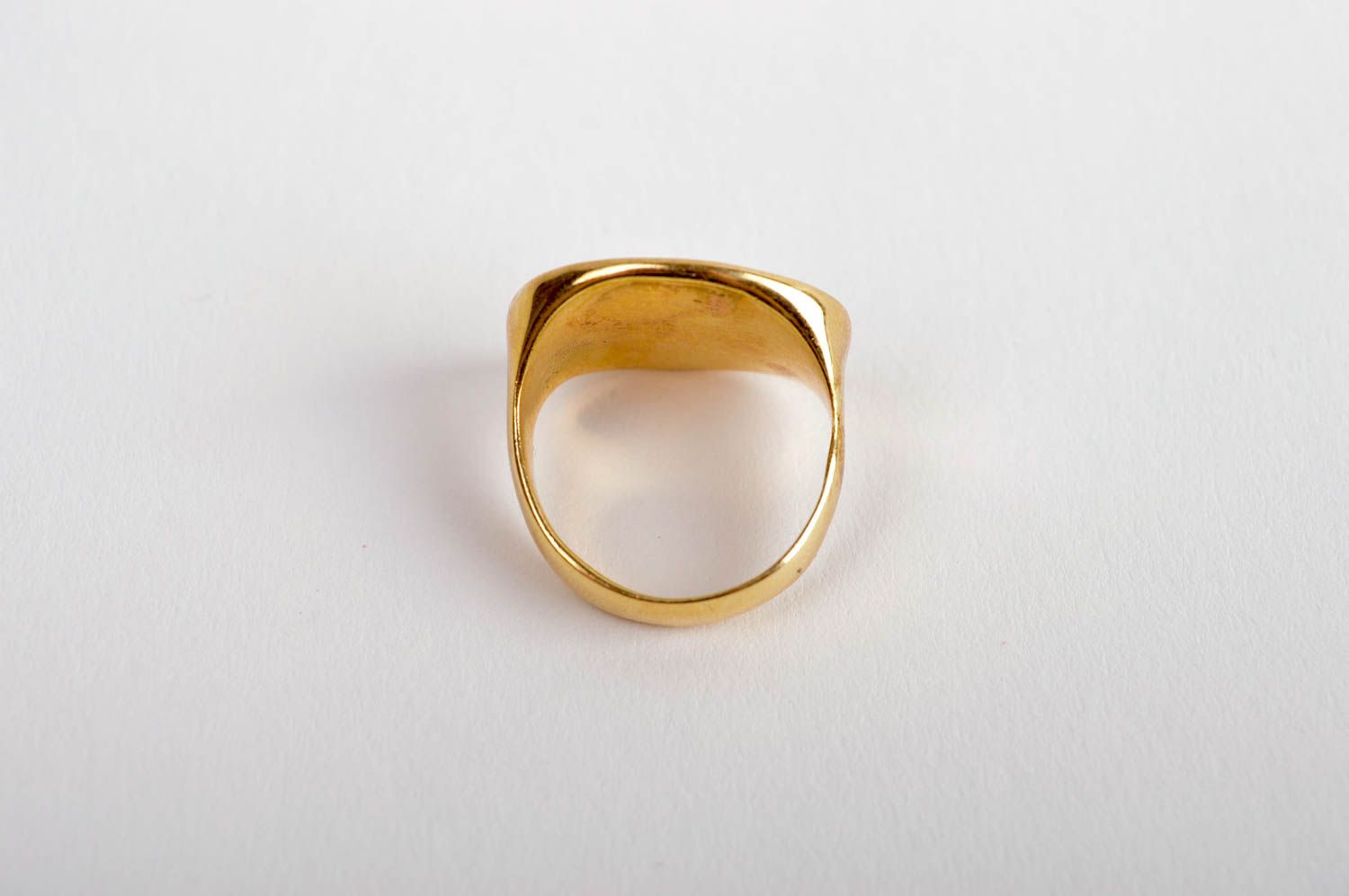 Handmade designer ring stylish metal ring beautiful accessory made of brass photo 5