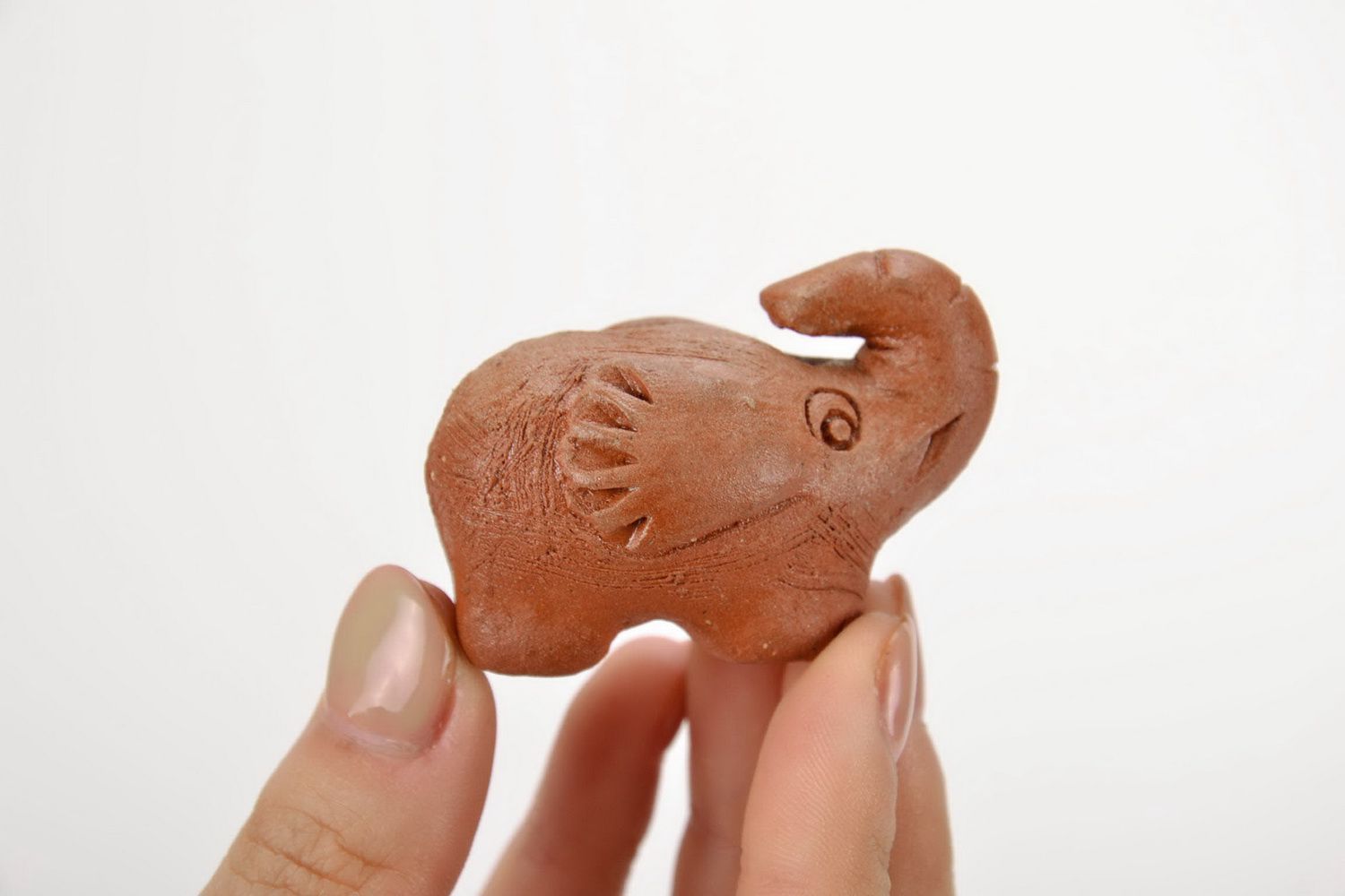 Figurine en argile faite main Éléphant  photo 4