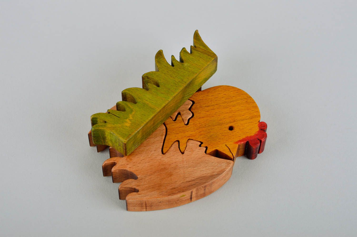 Пазлы для детей игрушка ручной работы головоломка для малышей Цыпа деревянная фото 5