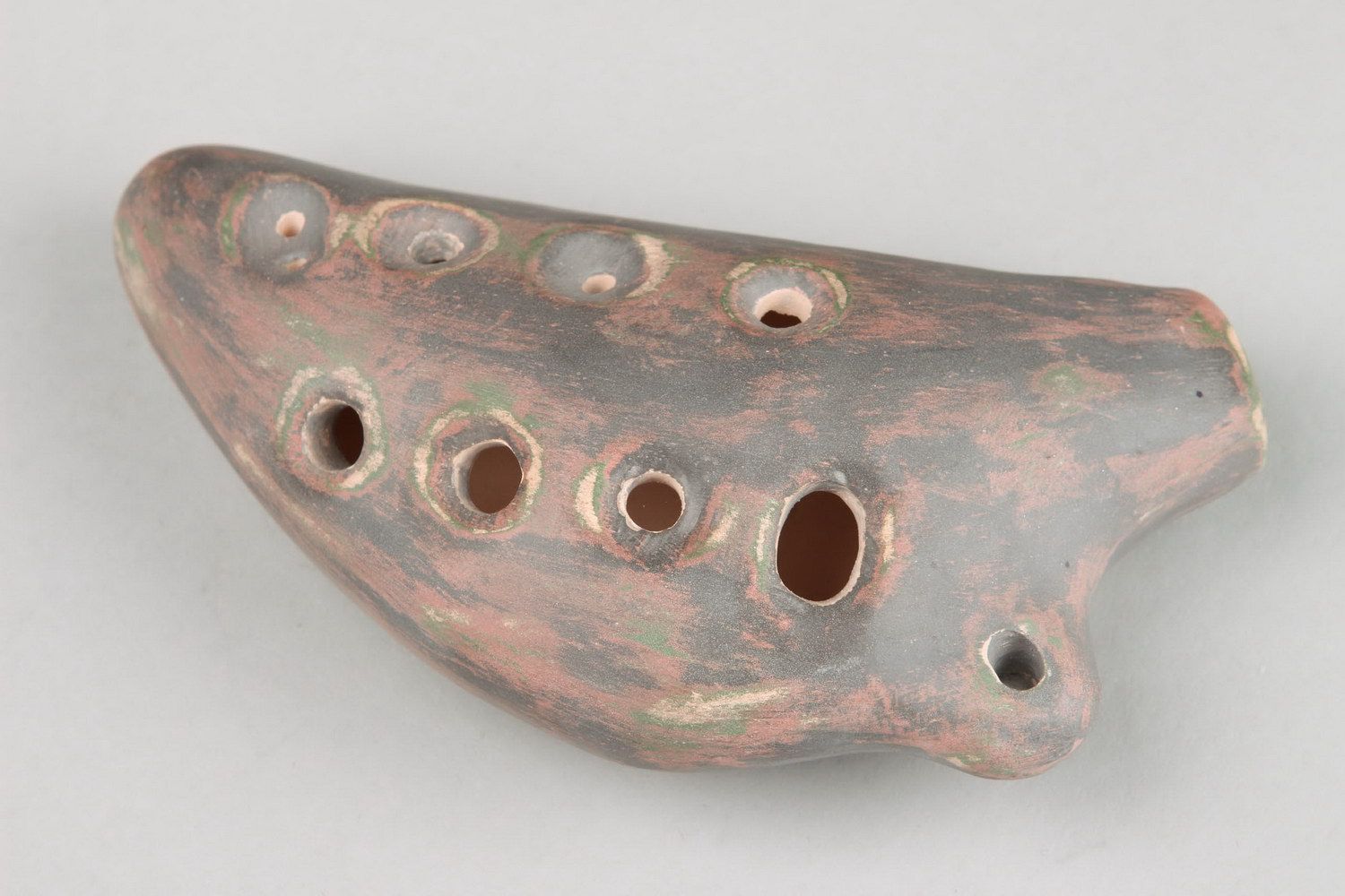 Окарина, свистковая флейта из глины фото 2
