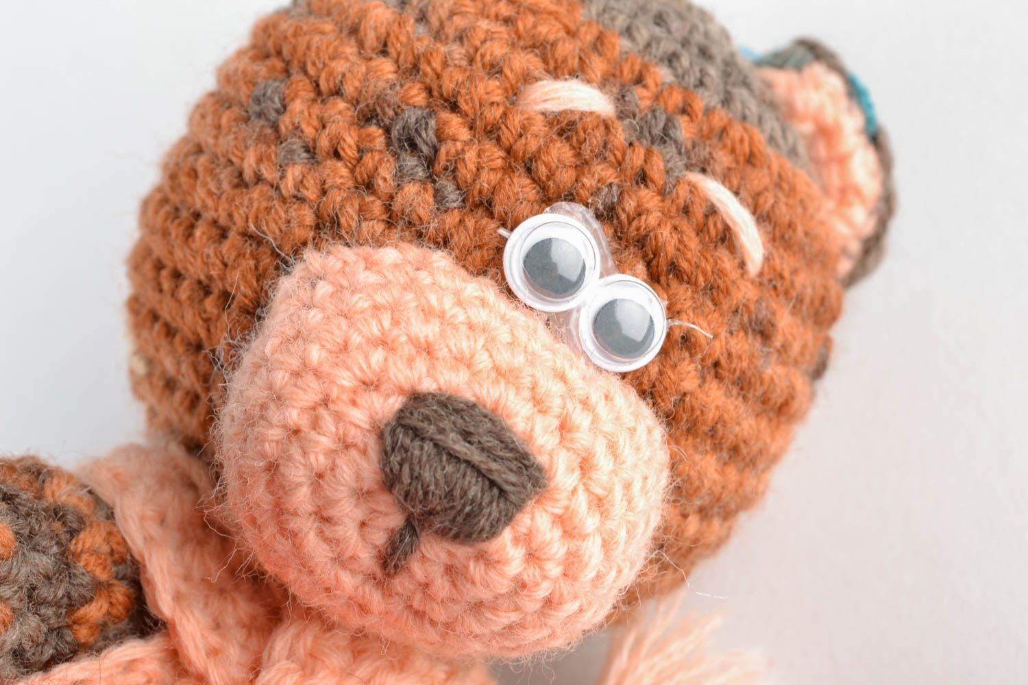 Soft crochet designer toy Bear in Love photo 2