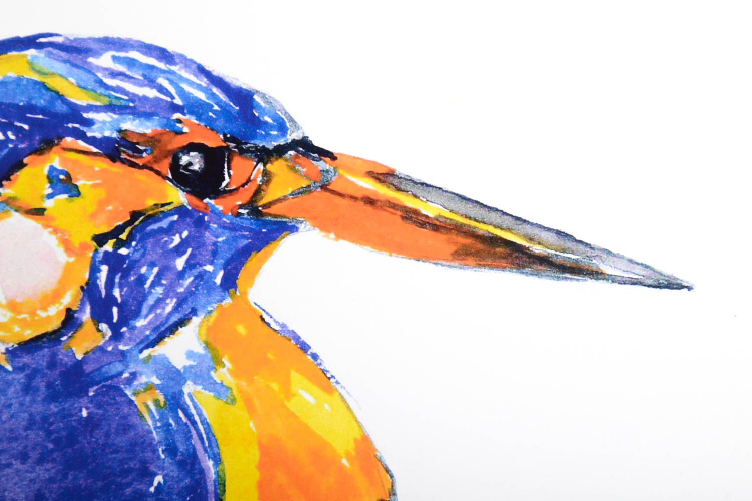 Handmade modernes Wandbild und Design Grusskarte Geschenk Idee mit Vogel schön foto 4