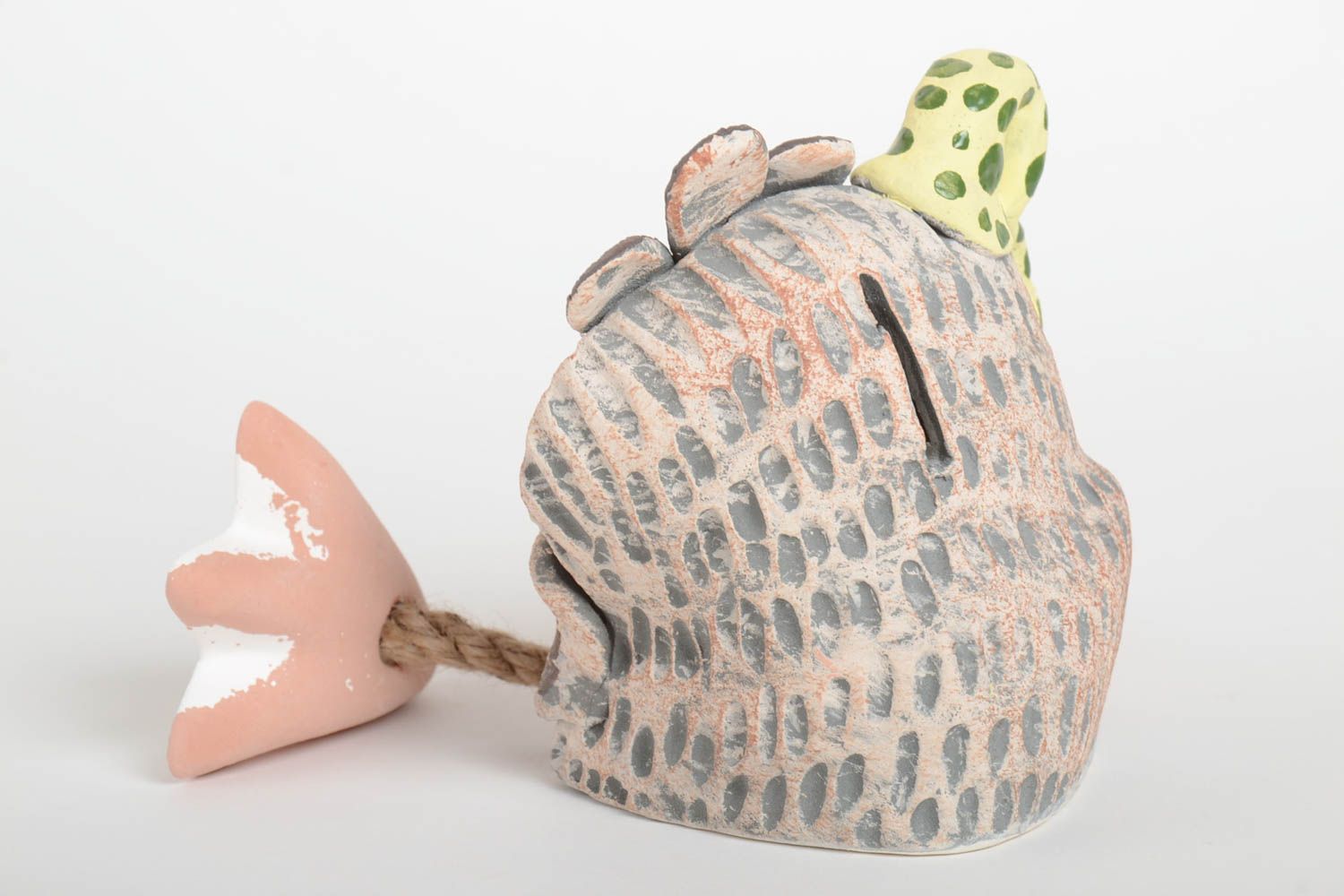 Handgemachte Keramik originelle Spardose Geschenkidee für Kinder Haus Dekoration foto 5