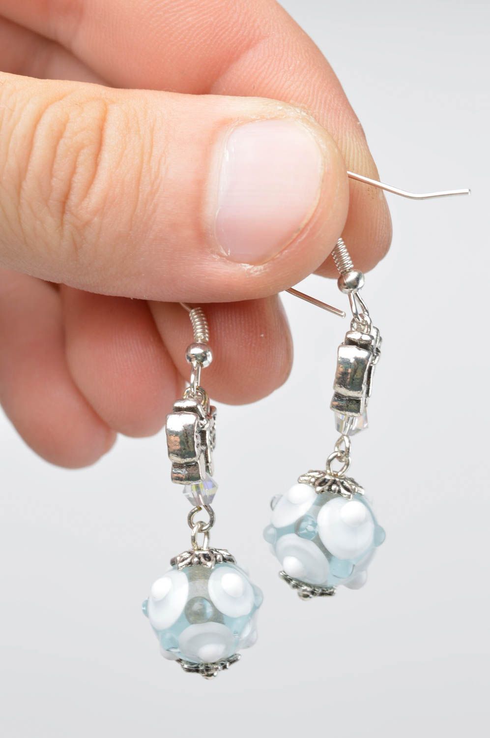 Unusual handmade glass earrings beautiful lampwork earrings gifts for her photo 5
