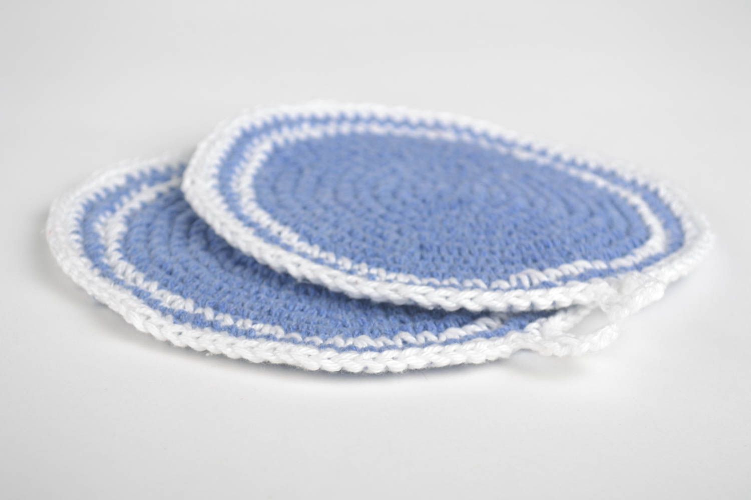 Beautiful handmade crochey coaster hot pads 2 pieces kitchen design photo 4