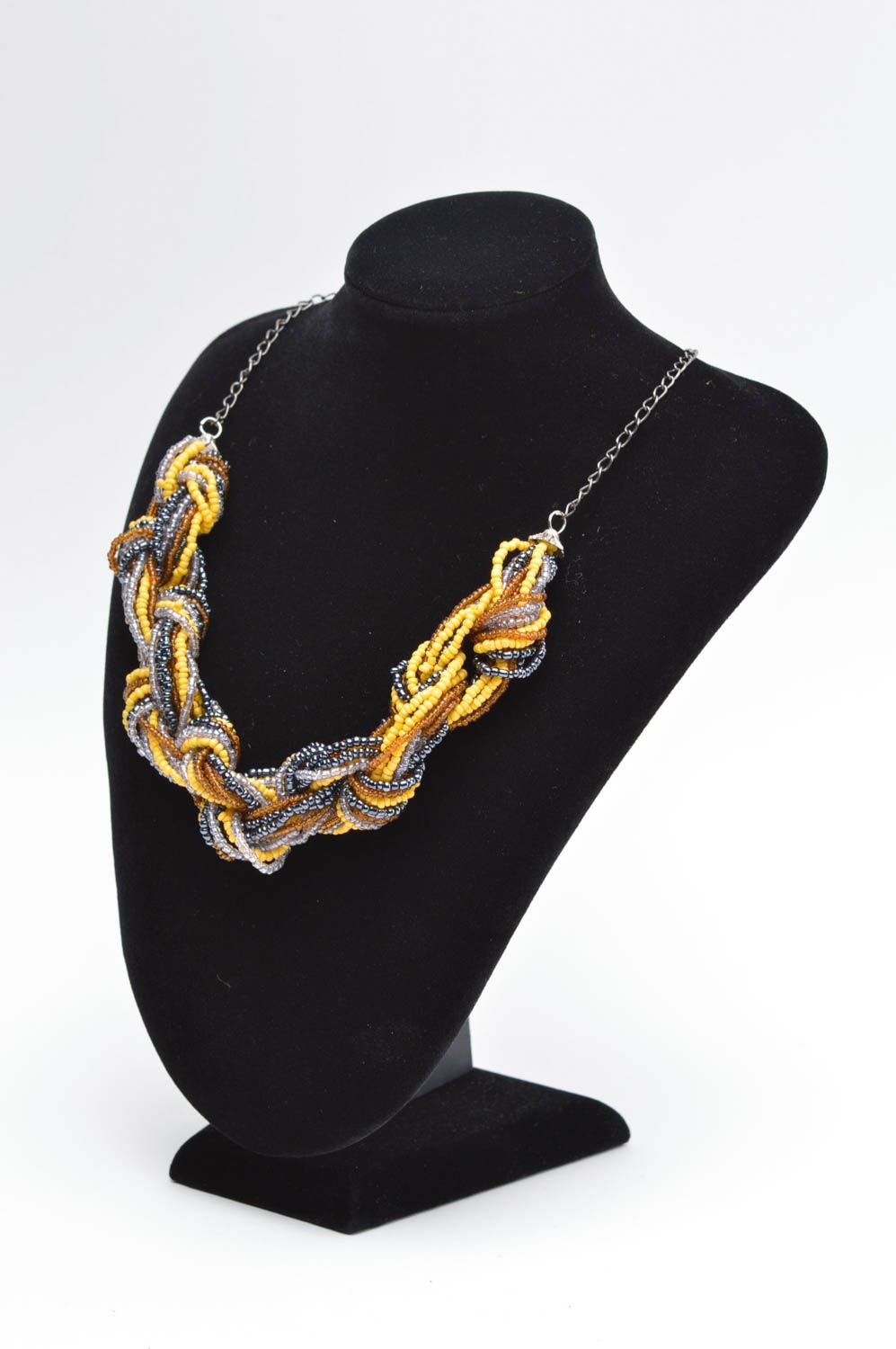 Grelle handgefertigte Damen Halskette Halsschmuck für Damen Schmuck Collier bunt foto 5