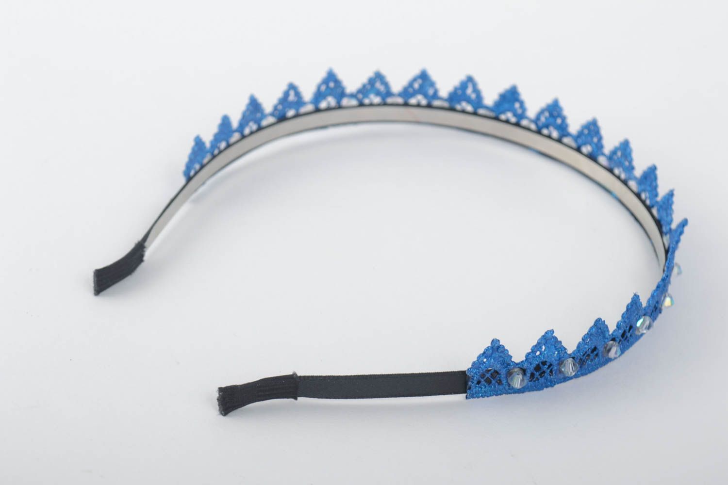 Unusual handmade diadem beautiful tiara hair band fashion kids gifts for her photo 4