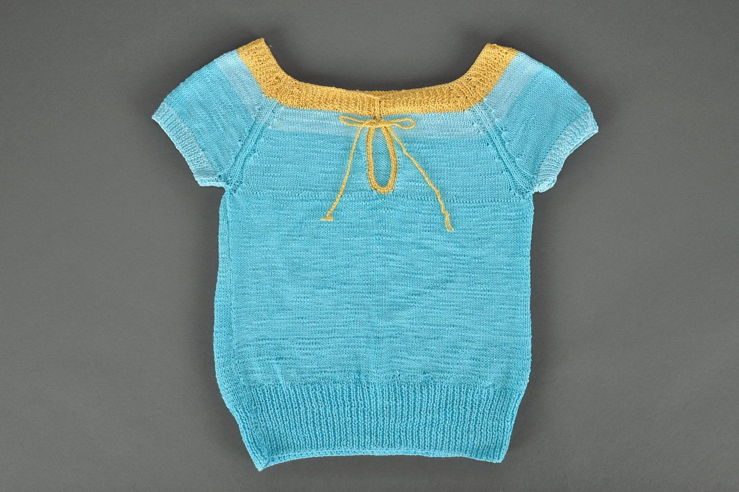 Children's sweater knitted with needles photo 2