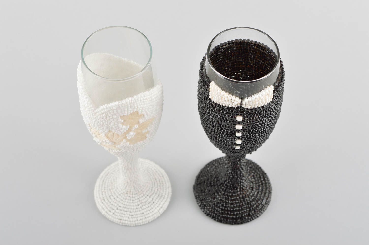 Copas de cristal para novios hechas a mano detalles de boda regalo original foto 4