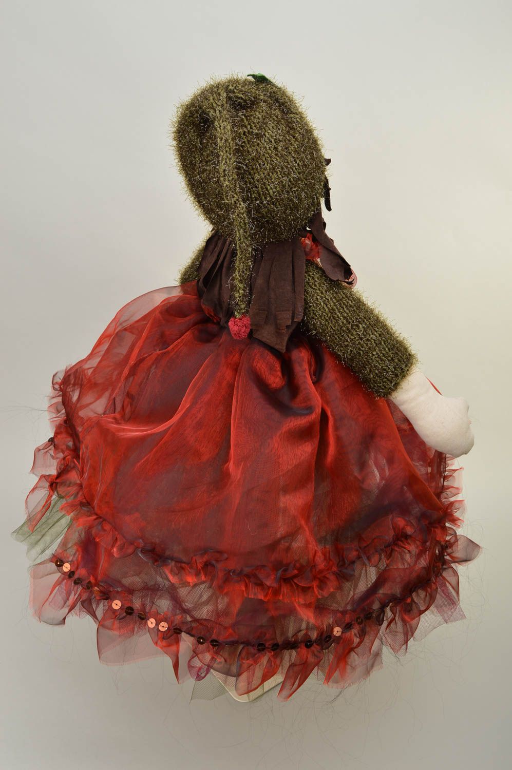 Handmade rag doll fabric toy designer doll present for children home decor photo 2