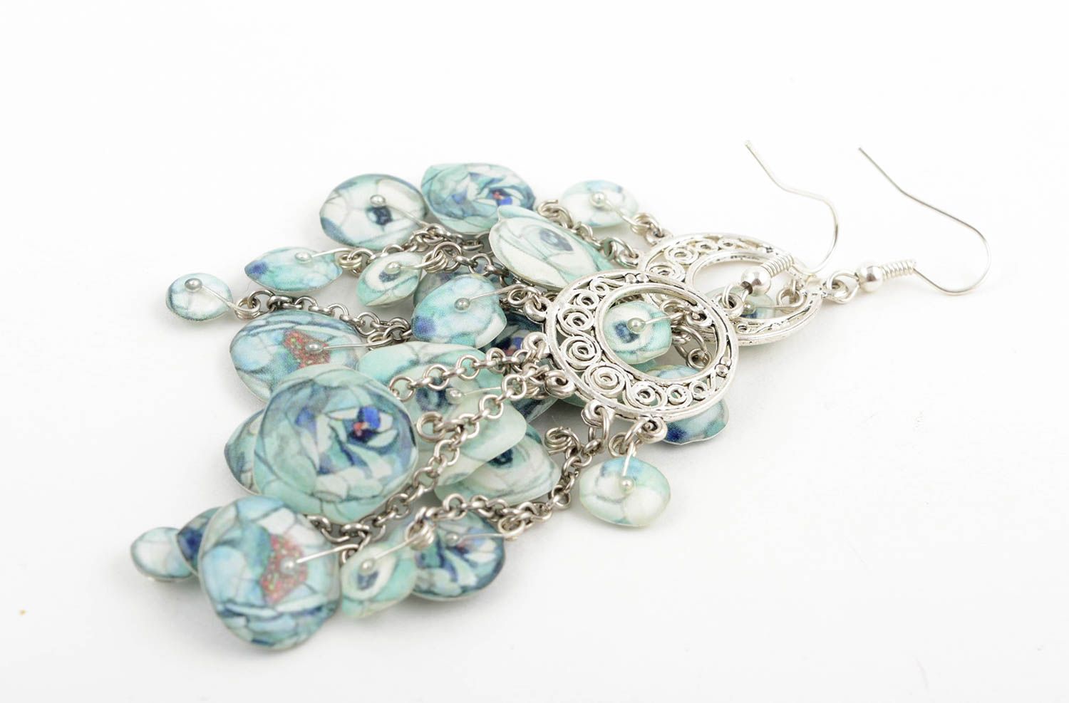 Handmade Ohrringe für Damen Silber Ohrringe ausgefallener Ohrschmuck aus Silber foto 4
