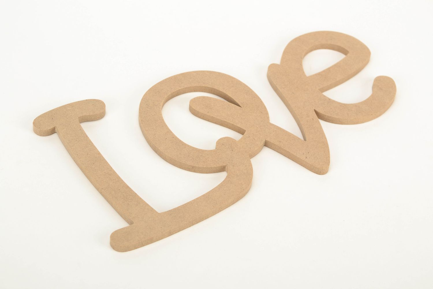 Decoupage fiberboard lettering Love photo 3