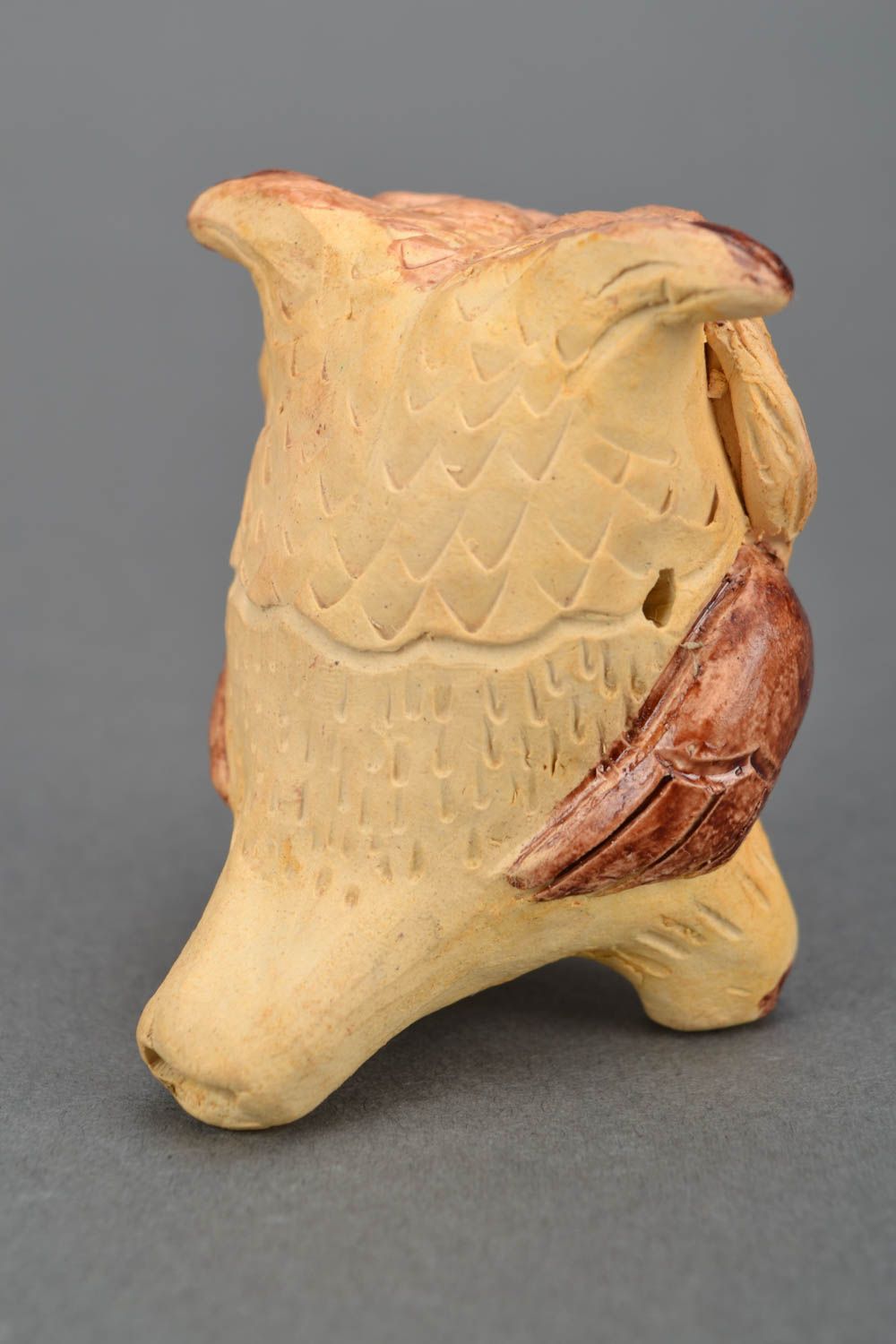 Ceramic whistle Owl photo 4