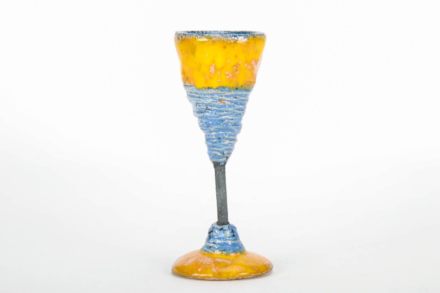 Vaso de cerámica coloreado foto 2