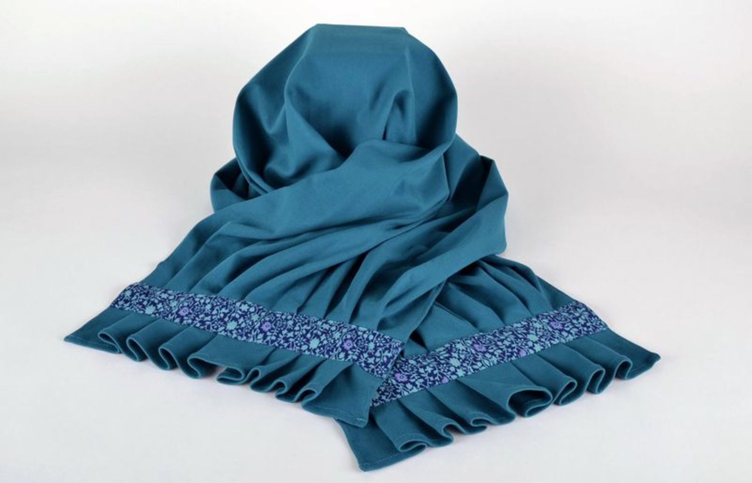 Stole Scarf of Sea-Green Color photo 5