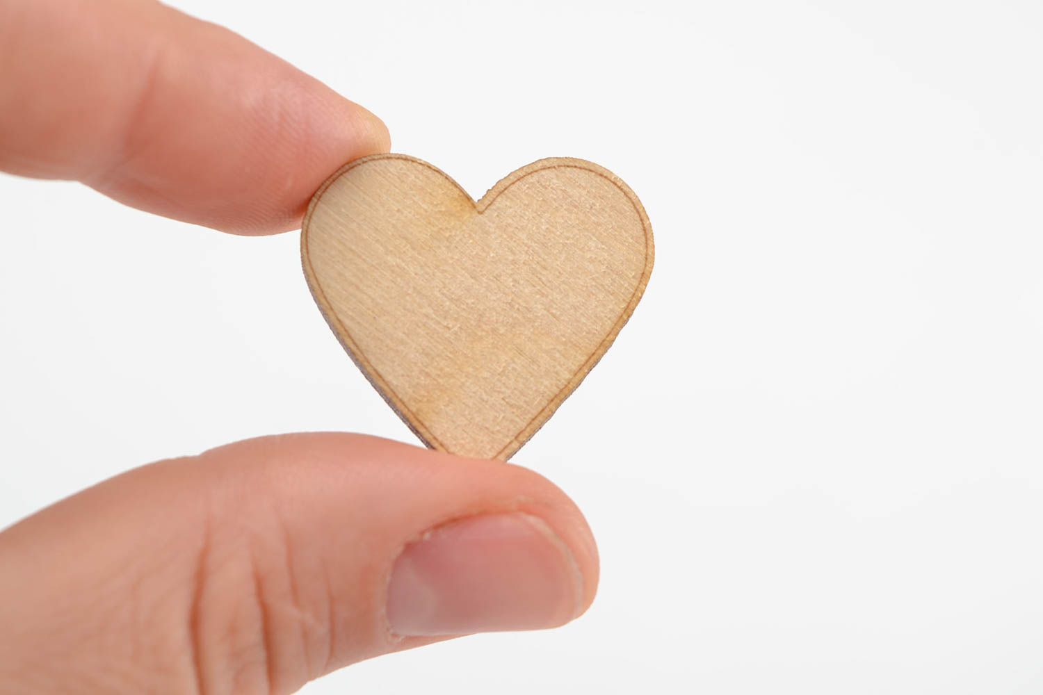 Holzartikel zum Gestalten handmade Miniatur Figur Herz Holz Rohling zum Bemalen foto 2