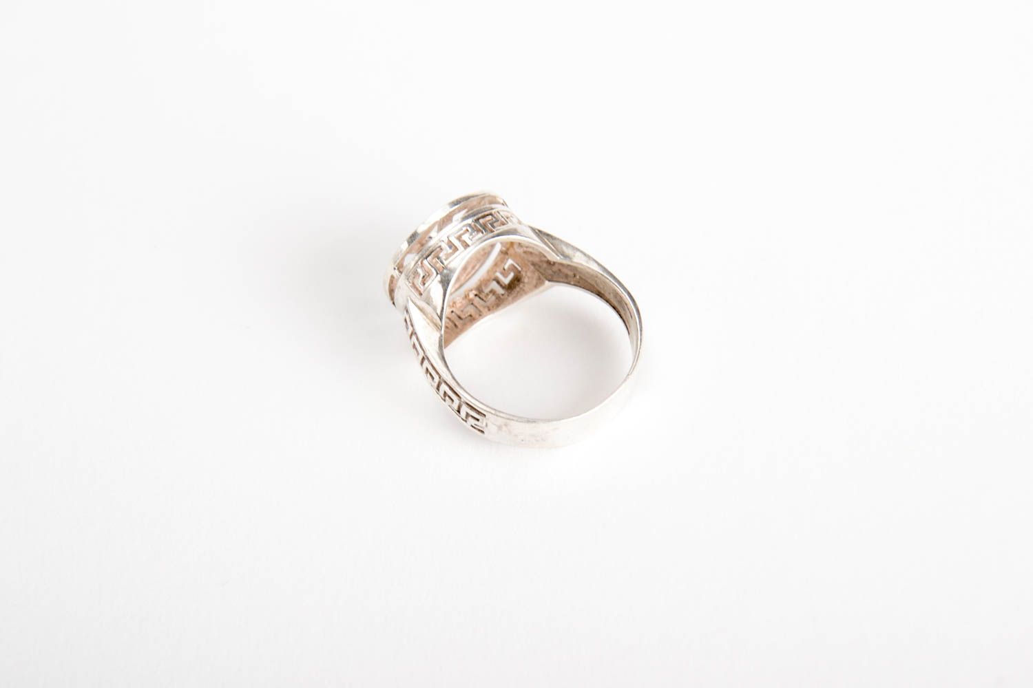 Handmade designer ring unusual ring for men stylish silver accessory gift photo 3