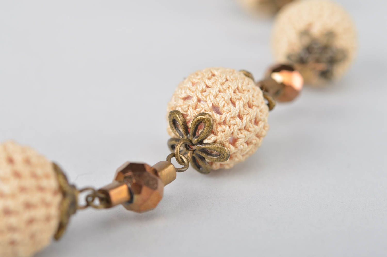 Украшение ручной работы колье из бусин красивая бижутерия ожерелье из бусин  фото 3