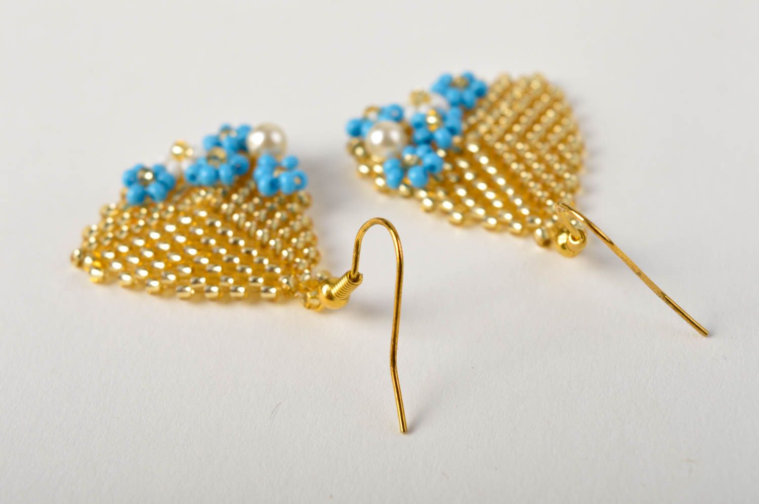 Handmade designer earrings unusual stylish earrings dangling earrings photo 4