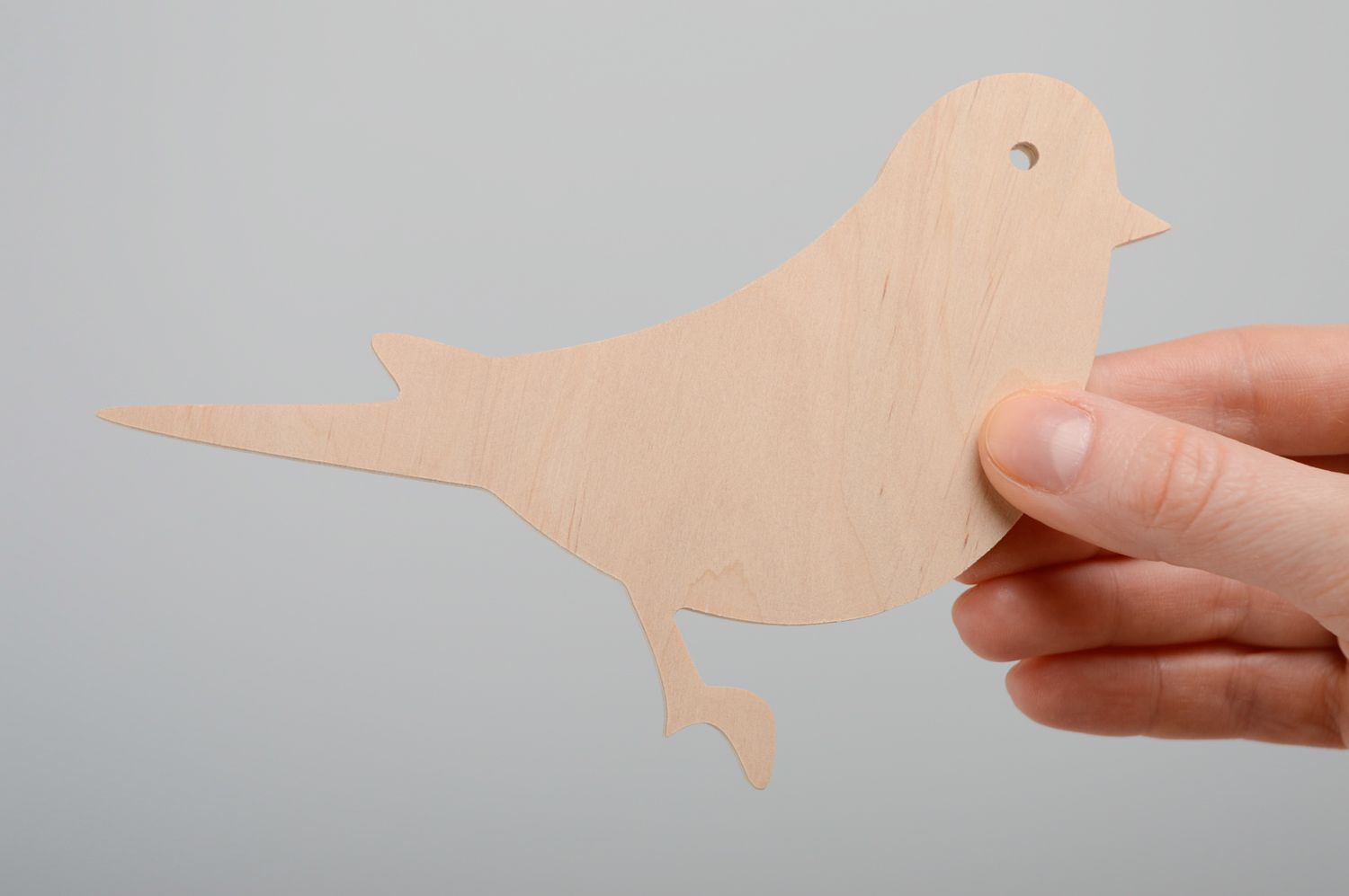 Plywood bird figurine craft blank for decoupage photo 3