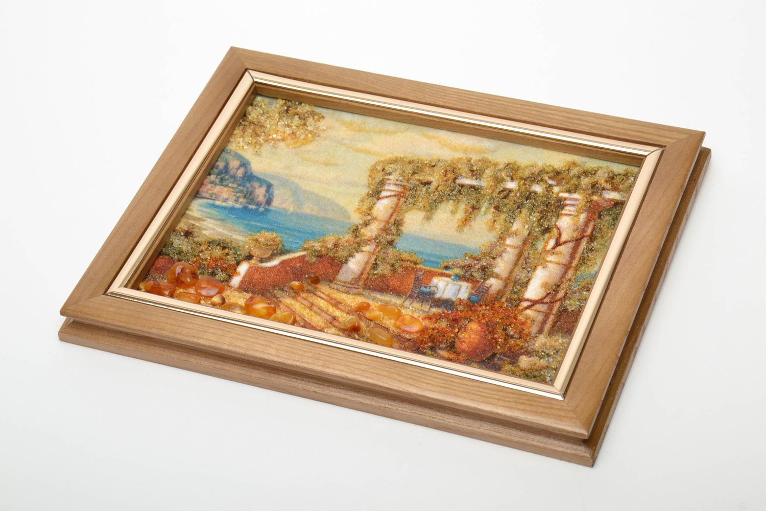 Amber decorated wall painting Landscape photo 2