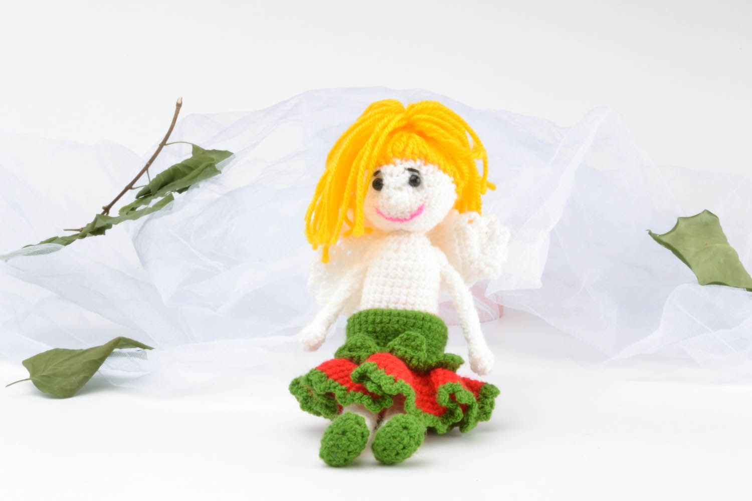 Knitted toy Angel photo 1