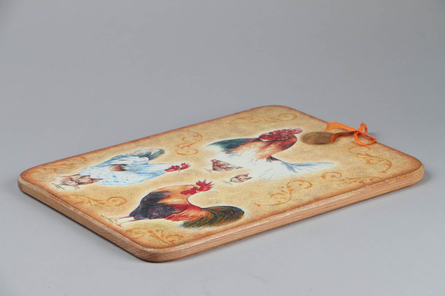 Decorative Chopping Board Poultry Yard photo 4