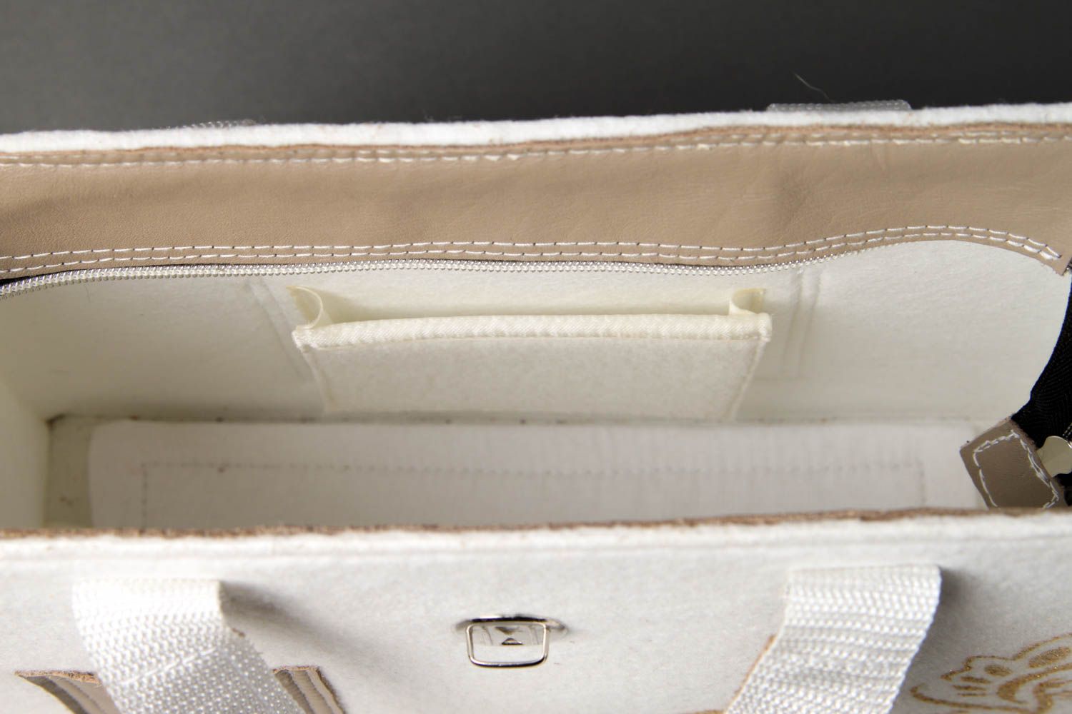 Damentasche Leder handgefertigt Handtasche Damen Frauen Geschenk in Weiß foto 4