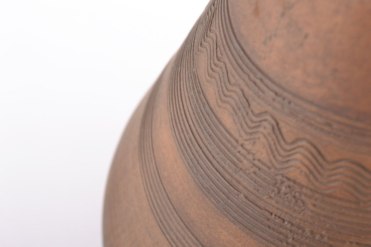 Jarrón decorativo de cerámica artesanal tratado con leche sin tapa de 500 ml. foto 2