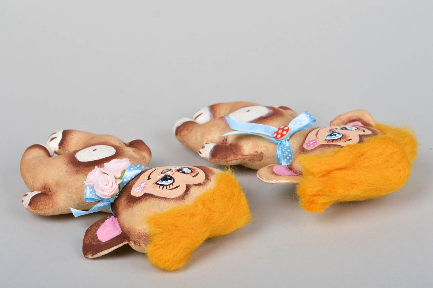 Handmade unusual cute toy beautiful stylish monkey toy designer accessory photo 5